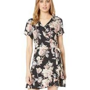 Paige wrap dark floral dress